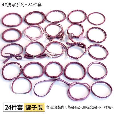 Bộ nhẫn tóc 24 hộp đặt dây cao su dây tóc