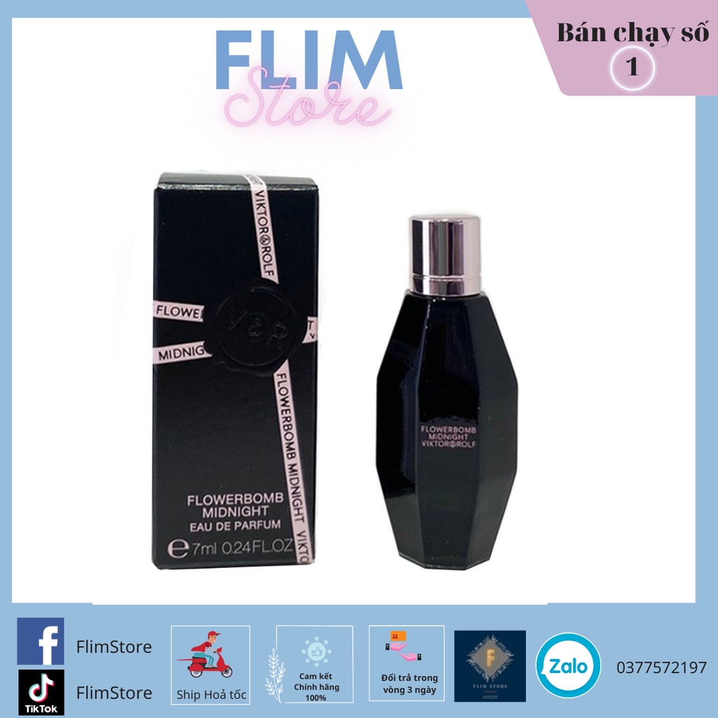 Nước hoa nữ Viktor & Rolf Flowerbomd Midnight EDP7ml Hàng siêu hiếm thơm nồng nàn quyến rũ