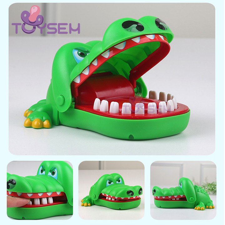 Đồ chơi cá sấu cắn tay Toysem cho trẻ em từ 3 tuổi trở lên rèn luyện tính nhanh nhẹn cho bé - Quà tặng sinh nhật cho bé