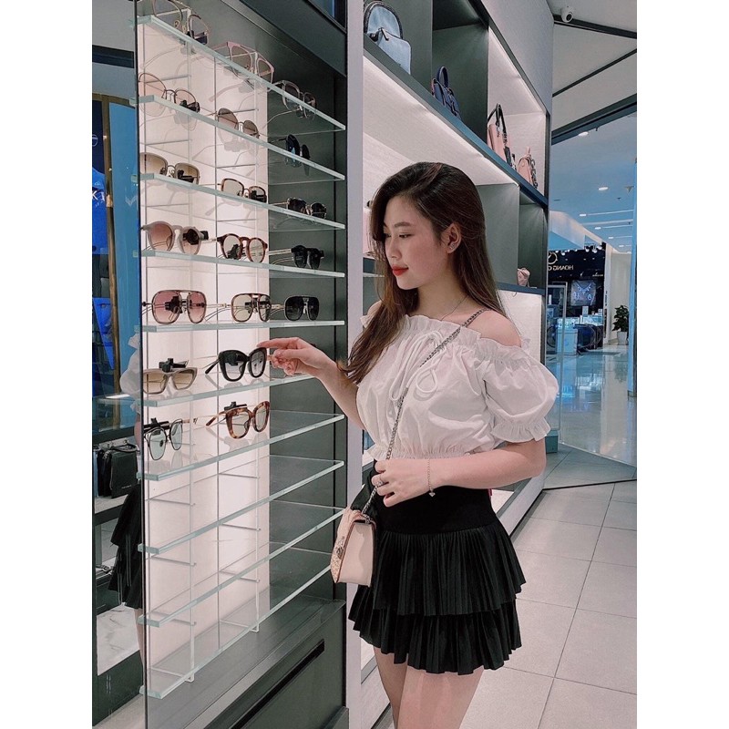 Chân váy ngắn xếp ly 2 tầng | BigBuy360 - bigbuy360.vn