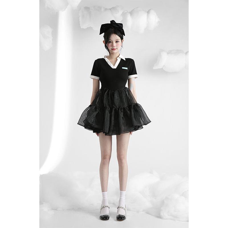 Đầm Cổ Polo Tay Ngắn Phong Cách Mới Dành Cho Nữ Thời Trang Mùa Hè 2022