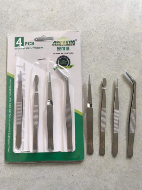 Set bộ 4 cây nhíp tiện lợi