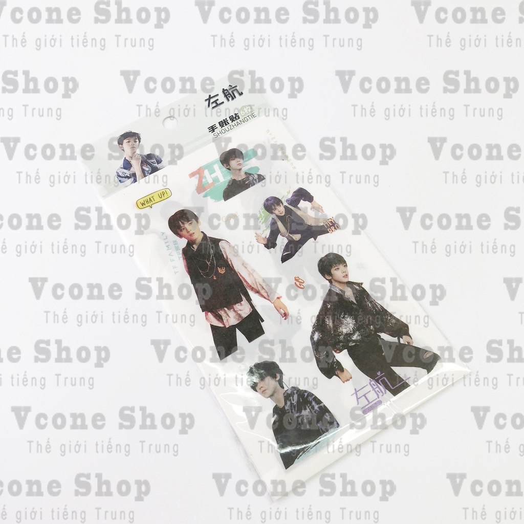 Ảnh dán sticker in hình TF GIA TỘC TẢ HÀNG TRƯƠNG CỰC CHU CHÍ HÂM TÔ TÂN HẠO idol thần tượng hoa ngữ