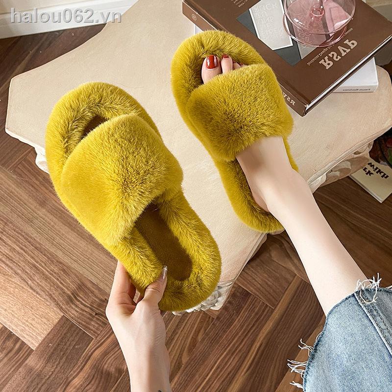 Dép Cotton Đế Dày Thời Trang Thu Đông Mới 2021