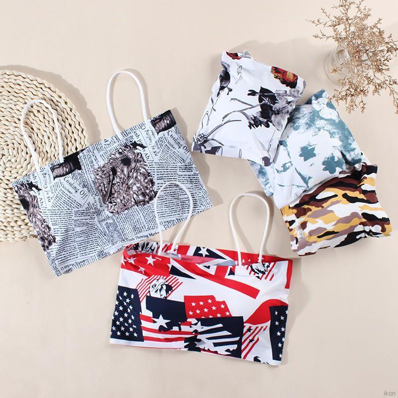 Áo Ống Không Dây In Họa Tiết Quyến Rũ Dành Cho Nữ