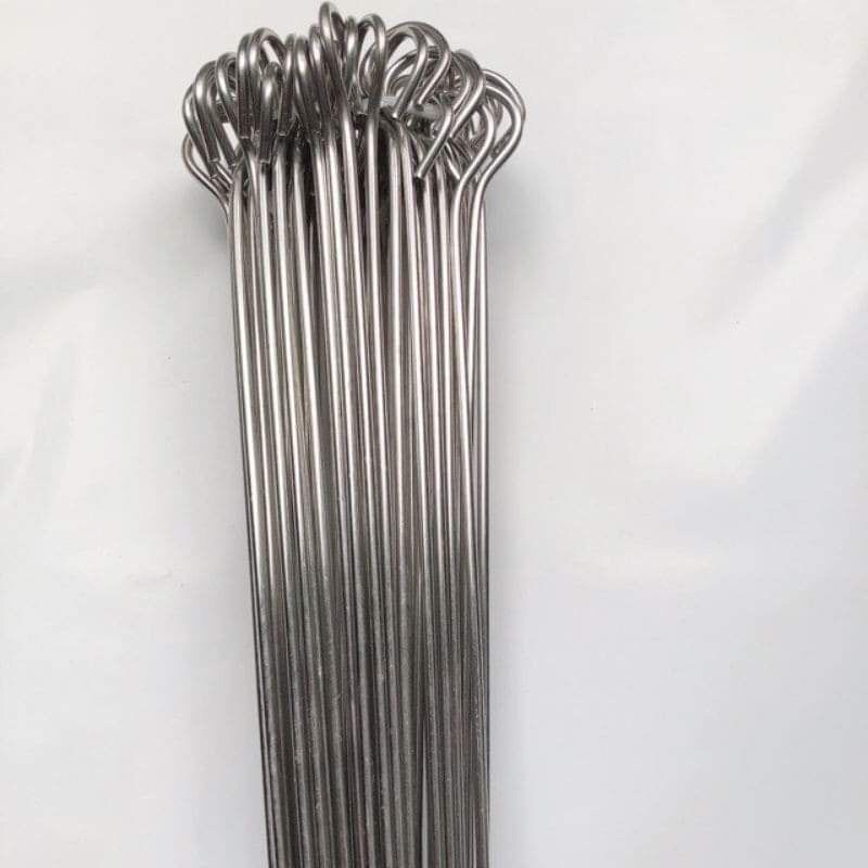 Bộ 10 que xiên nướng thịt inox dài 60cm phi 4