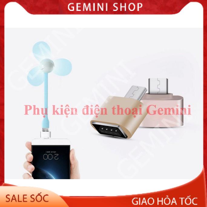 Cáp OTG kết nối, mở rộng bộ nhớ điện thoại với USB...