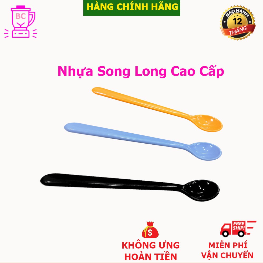 [FREESHIP❤️] Muỗng Sinh Tố Dài - Thìa Chanh - Thìa Cà Phê Nhựa Song Long Cao Cấp