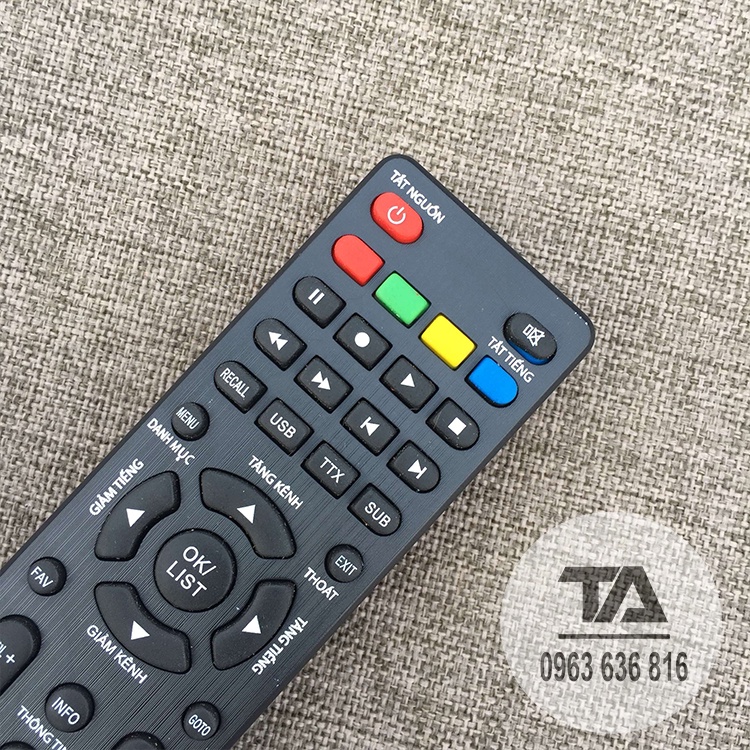 Điều khiển đầu thu truyền hình KTS mặt đất - DVB Top - T2 CHÍNH HÃNG