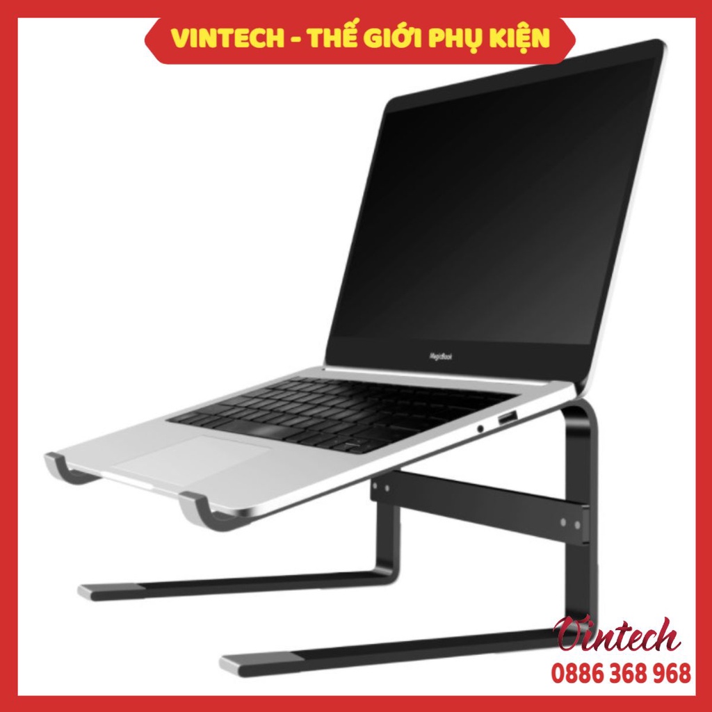 Kệ đỡ LAPTOP MACBOOK nhôm gấp gọn tản nhiệt cho máy tính bảng ipad 14 inch, 15.6 inch để bàn giá đỡ chắn chắn VINTECH