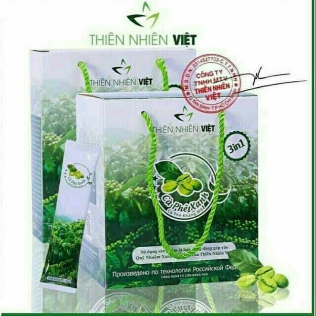 CAFE XANH KHÁNG MỠ THIÊN NHIÊN VIỆT (Hàng Chính Hãng 100% ) | BigBuy360 - bigbuy360.vn