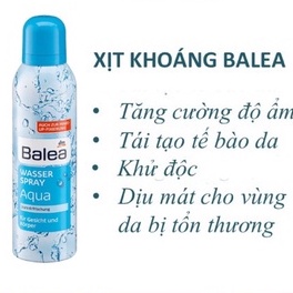 Xịt khoáng Balea Aqua - xuất xứ Đức