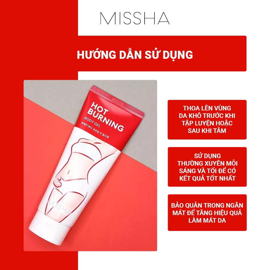 Gel tan mỡ Missha Hot Burning Perfect Body Gel
