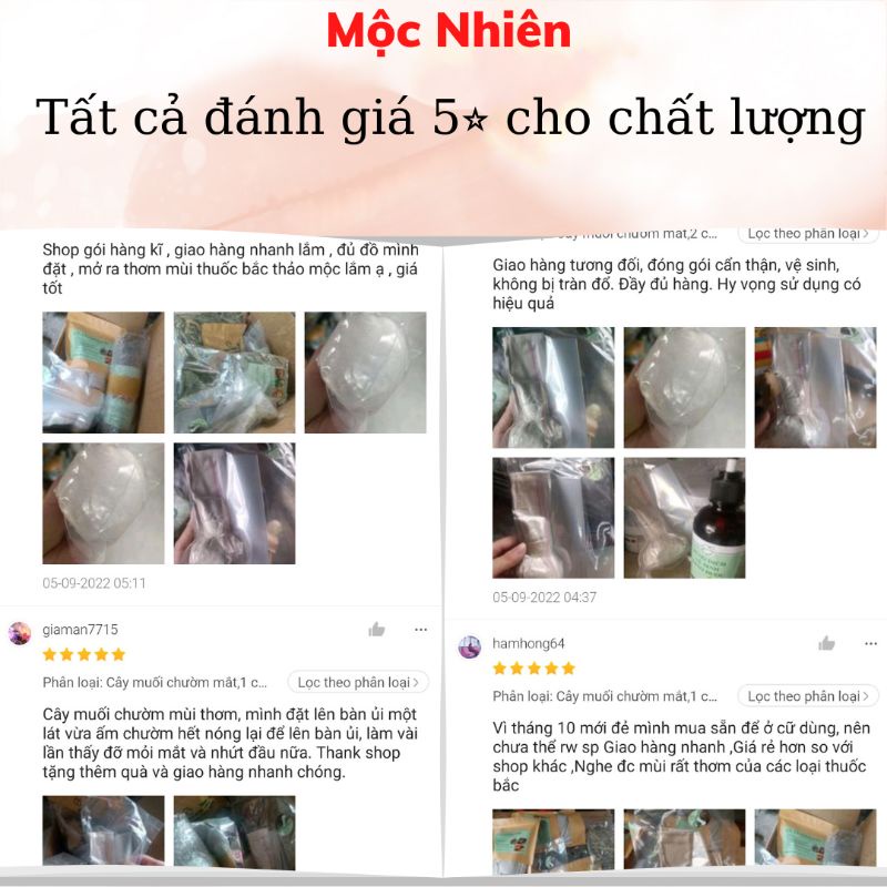 Cây muối thảo dược chườm mắt sau sinh Mộc Nhiên