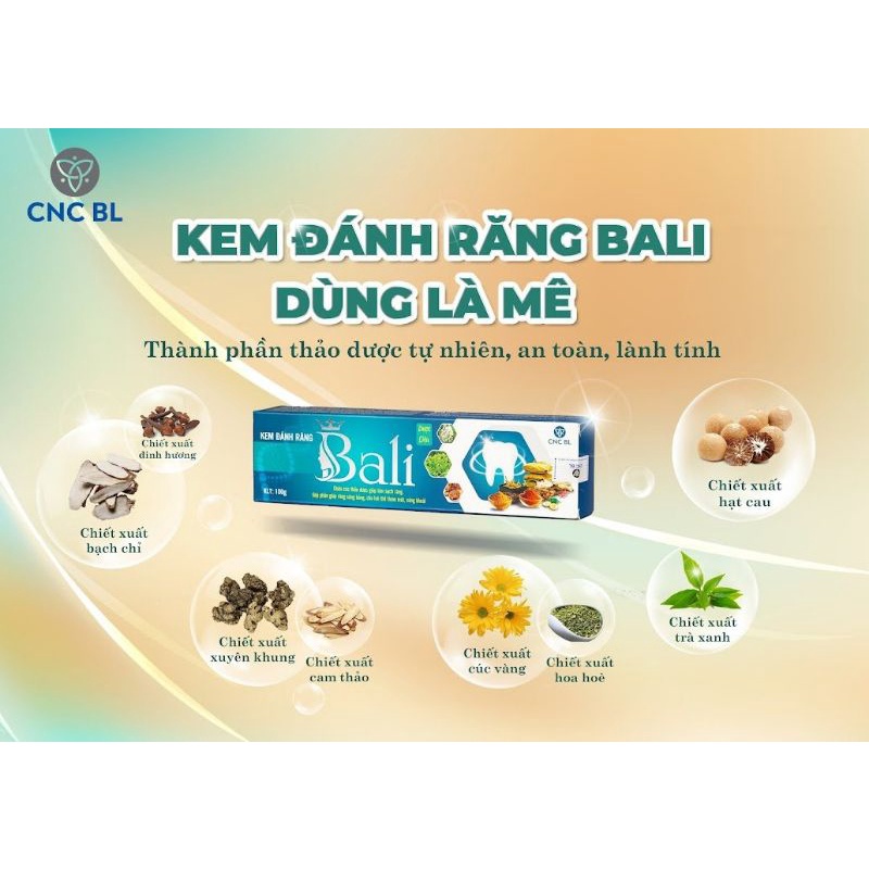 Kem đánh răng Dược Liệu Bali