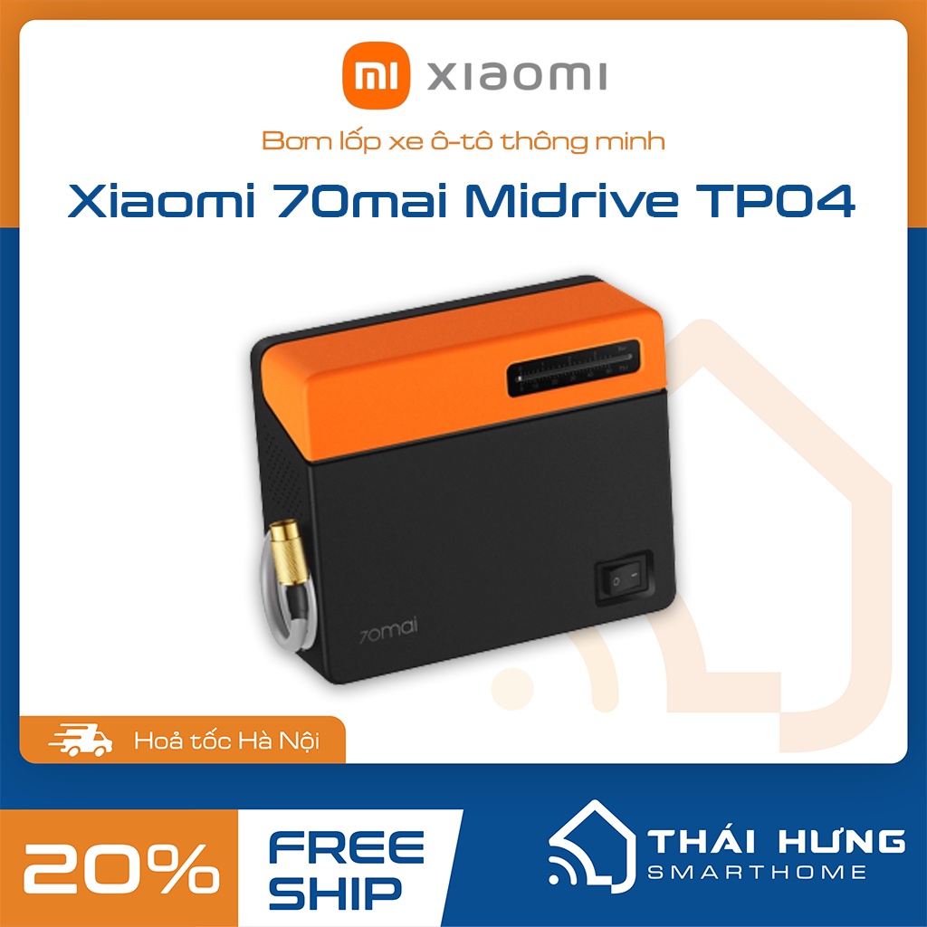 Máy Bơm Lốp Xe 70mai Air Compressor Lite Midrive TP03/TP04, cài đặt áp suất lốp tự động