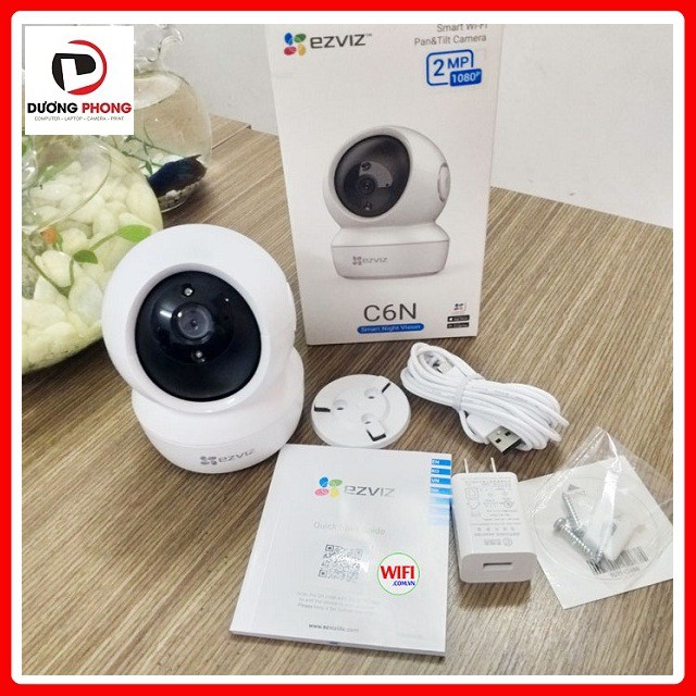 Camera IP Xoay 360 EZVIZ C6N (Kèm Thẻ Nhớ 32Gb + Chân Đế) 2.0 FullHD 1080P Đàm Thoại 2 Chiều - Chính Hãng | BigBuy360 - bigbuy360.vn