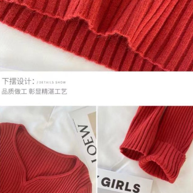 Áo Sweater dệt kim thiết kế mới thoải mái phong cách Hàn Quốc