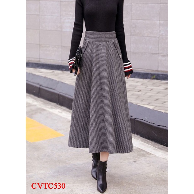 Chấn Váy Dáng Xòe, Dáng Dài Kiểu Dáng Thanh Lịch Hàng Thiết Kế Cao Cấp | BigBuy360 - bigbuy360.vn