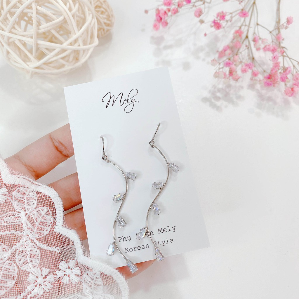 BÔNG TAI SỢI PHA LÊ - MELY 983