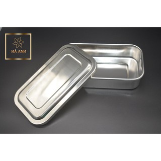Hộp inox viền tròn đựng dụng cụ (21*12*5 cm)