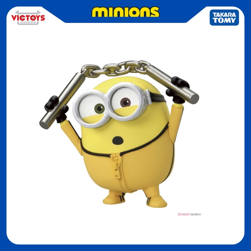 Mô hình Minions Tomy HachaColle Kungfu Kevin,Bob,Stuart Fullbox Chính Hãng Takara Tomy - Victoys