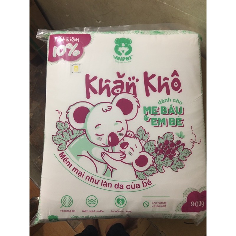 khăn khô mipbi 900g( chín trăm tờ)