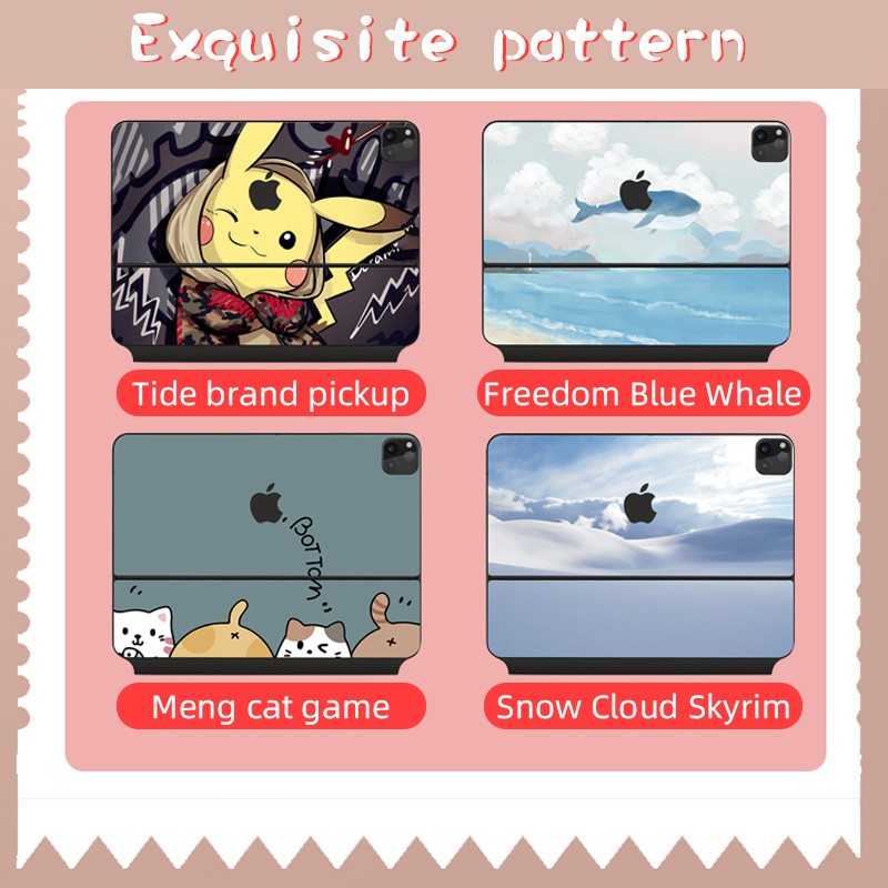 Suitable For Magic Keyboard Skin Sticker 2022 IPad Pro4 11 inch ipad pro 6 12.9 ipad air 4/5 10.9 Tablet sticker full Decal Cute Cartoon Protective Keyboard Cover Film 2022/2021 new