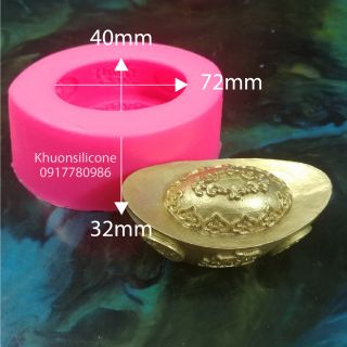 Khuôn silicon thỏi vàng