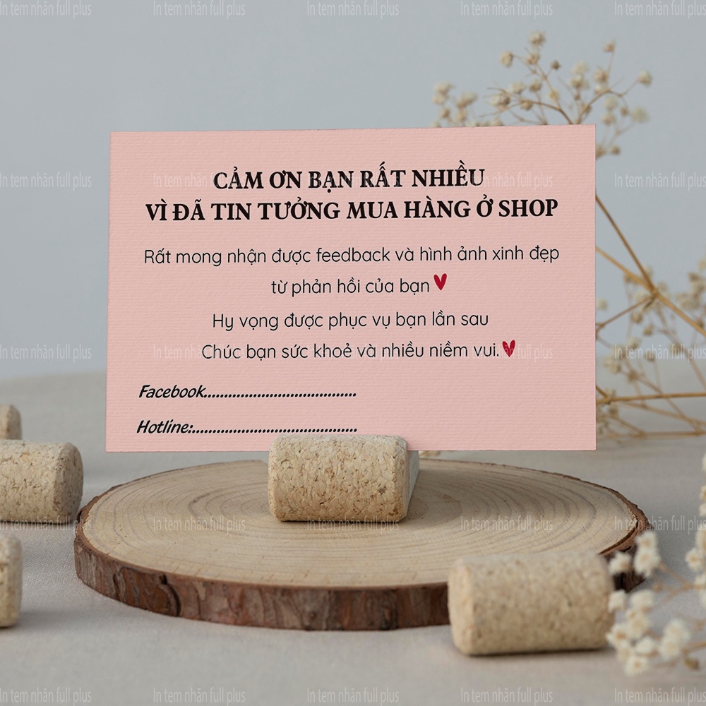 Card thank you name card thiệp cảm ơn khách hàng rẻ đẹp