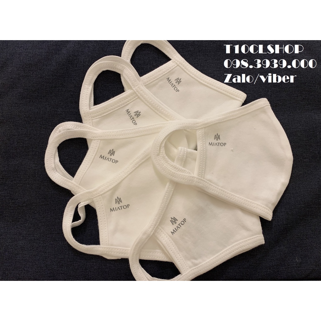 khẩu trang vải dành cho trẻ em cotton mềm mịn 10 cái