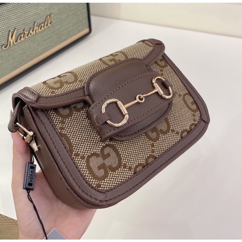 Túi đeo chéo đeo vai gc horsebit bản mới size 19 vừa đt