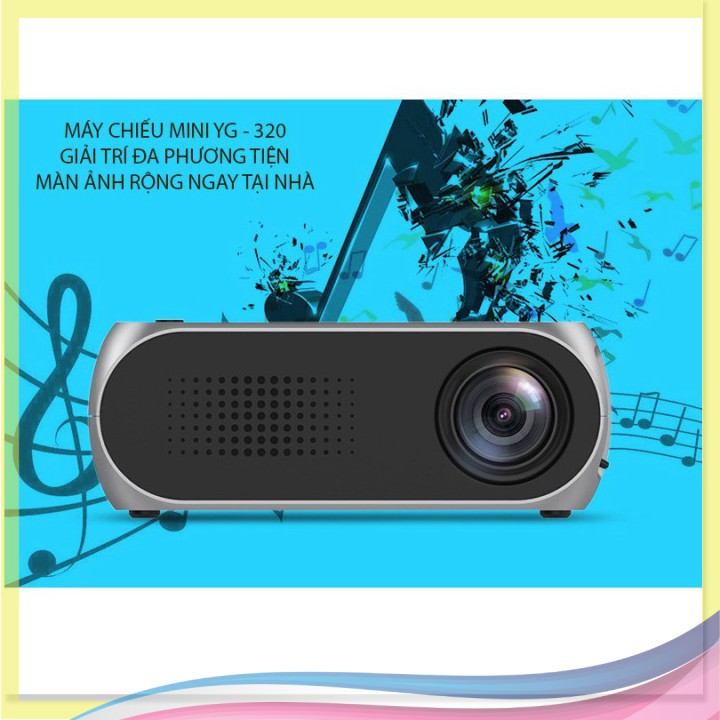 Signal💖  Máy chiếu mini YG - 320 HD 720P, giải trí đa phương tiện ngay tại nhà