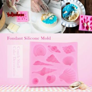 KHUÔN SILICONE HÌNH VỎ SÒ VỎ ỐC BIỂN CÁC LOẠI, TRANG TRÍ BÁNH.