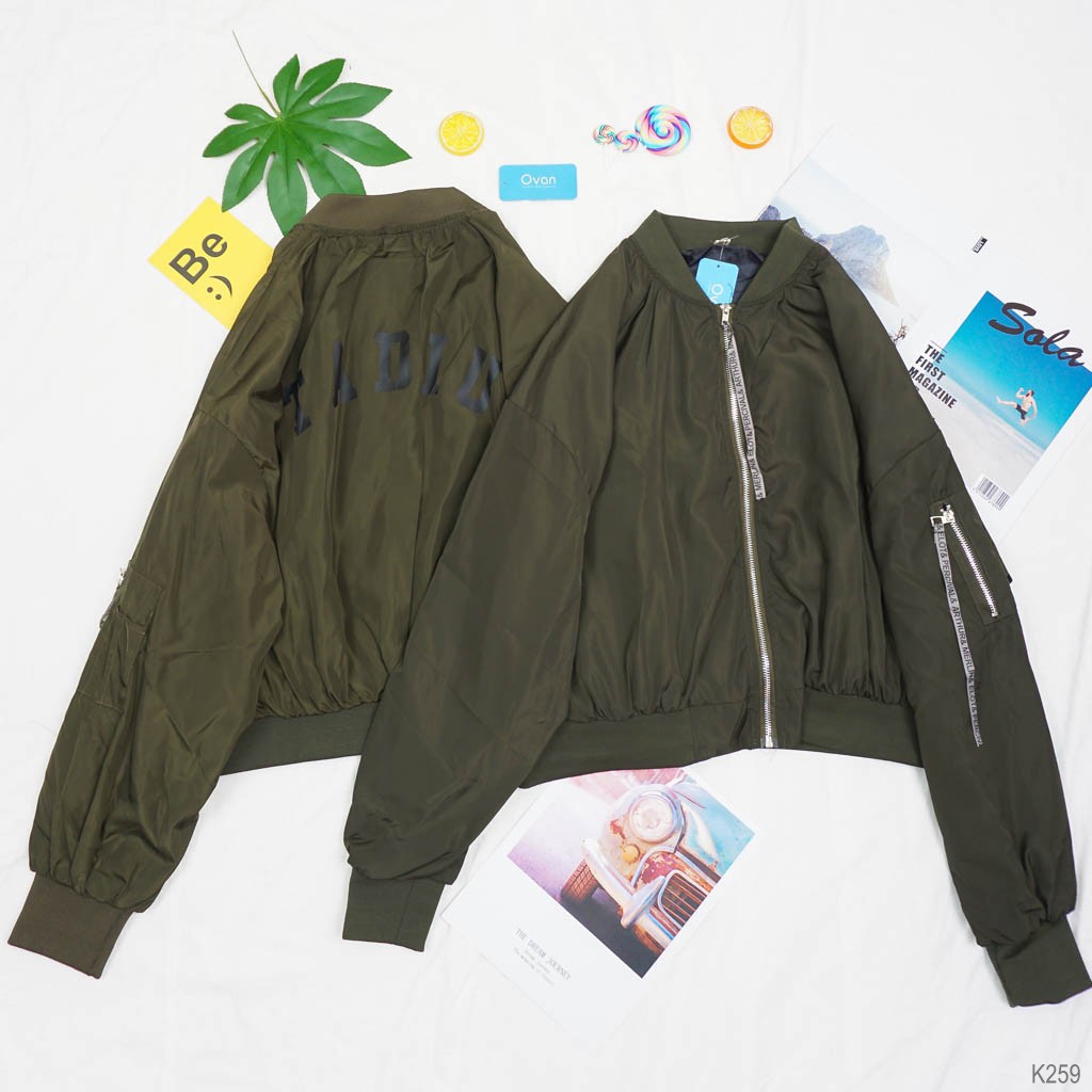 ÁO KHOÁC BOMBER IN TEXT SAU K259 - OVAN.VN | BigBuy360 - bigbuy360.vn