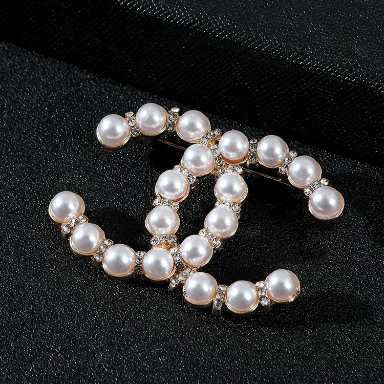 Ghim Cài Áo Đính Ngọc Trai Giả Phong Cách Pháp Dành Cho Nữ