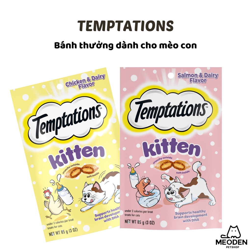 Bánh thưởng cho mèo con hãng Temptations