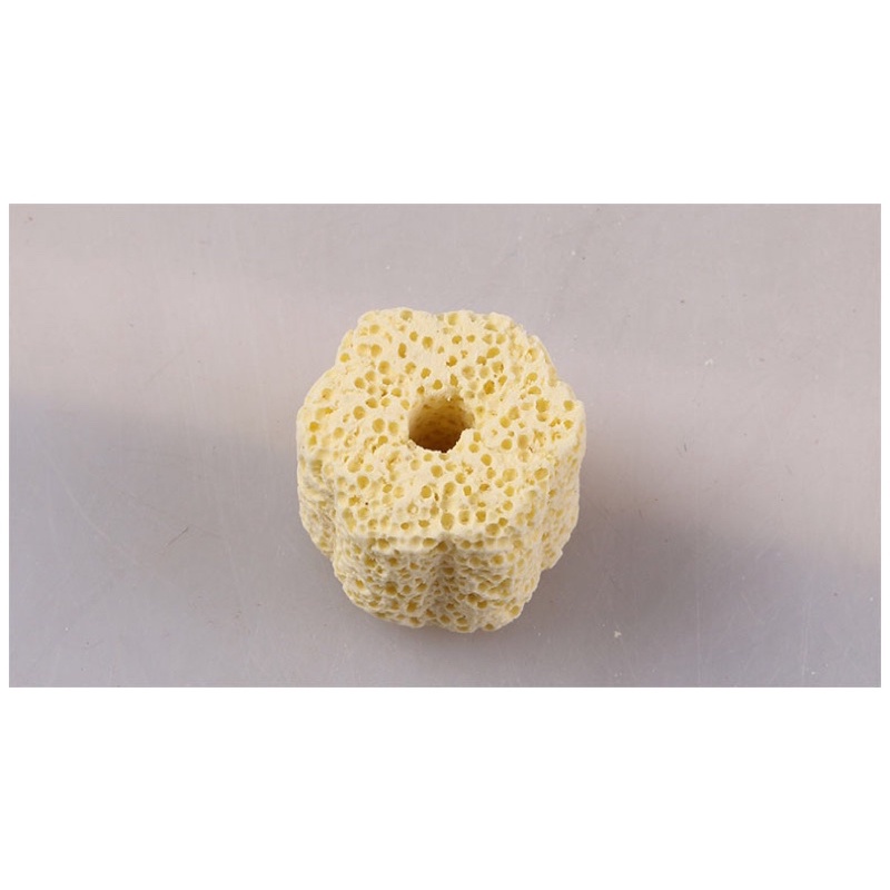 [100GRAM] Sứ Lọc Trụ Hoa Mai Vàng Dùng Lọc Nước Hồ Cá Tép, Thuỷ Sinh