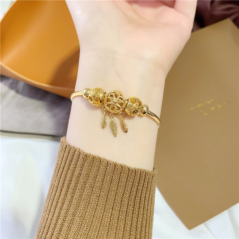 Vòng tay nữ mạ bạc ý phong cách pandor dễ thương thiết kế có thể điều chỉnh kích cỡ thời trang tinh tế