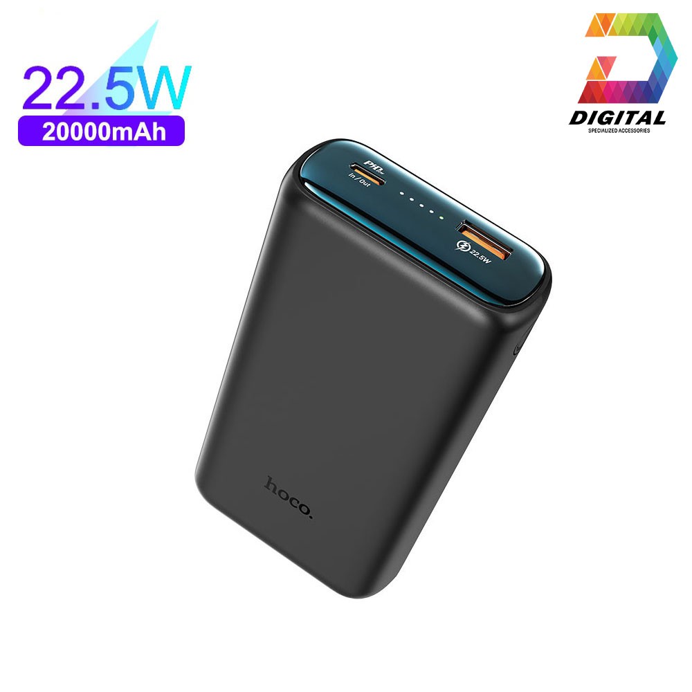 [Mã 154ELSALE2 giảm 7% đơn 300K] Sạc Dự Phòng Hoco 20000mAh Q1A Chính Hãng Sạc Nhanh PD 22.5W, Quick Charge 3.0