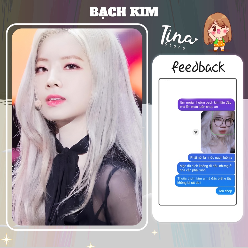 Thuốc Nhuộm Tóc KOOLPRO Màu BẠCH KIM Phải Tẩy Tuýp 100g -Beli Official Store