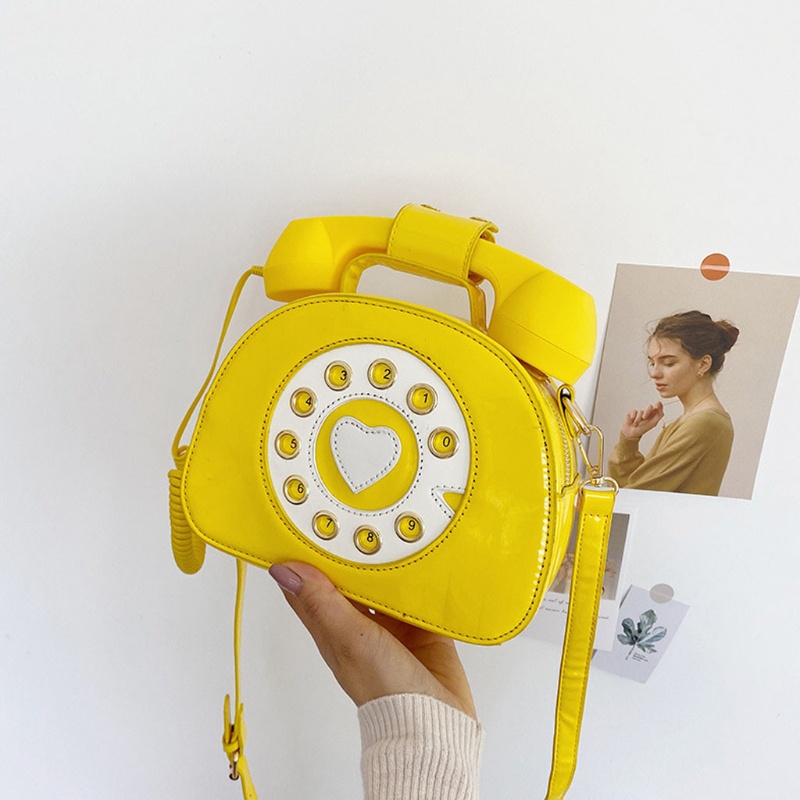 Túi đeo chéo da PU hình điện thoại độc đáo thời trang cho nữ