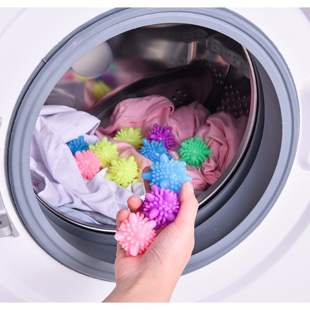 💥💥 (Set 10) Bóng giặt cầu gai giặt đồ máy nước giặt xả tẩy siêu sạch bột bẩn - Chống nhăn phẳng quần áo thông minh