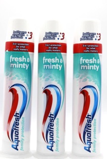 KEM ĐÁNH RĂNG 3 TÁC ĐỘNG CHAI XỊT AQUAFRESH 
