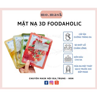 Combo 10m Mặt Nạ Dưỡng Da 3D Foodaholic Hàn Quốc ( mix mùi)