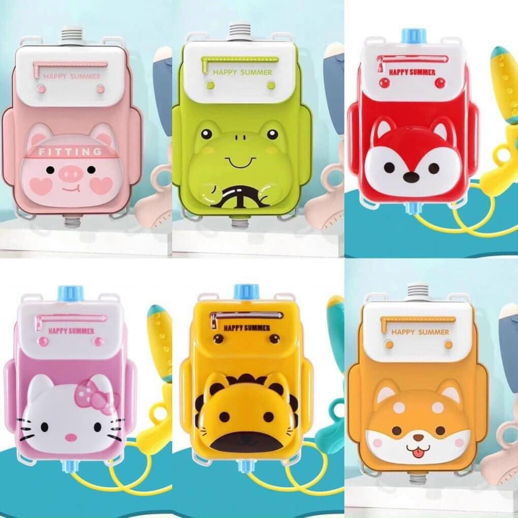 Balo Đồ Chơi Súng Nước Hoạt Hình Ngộ Nghĩnh Cho Bé