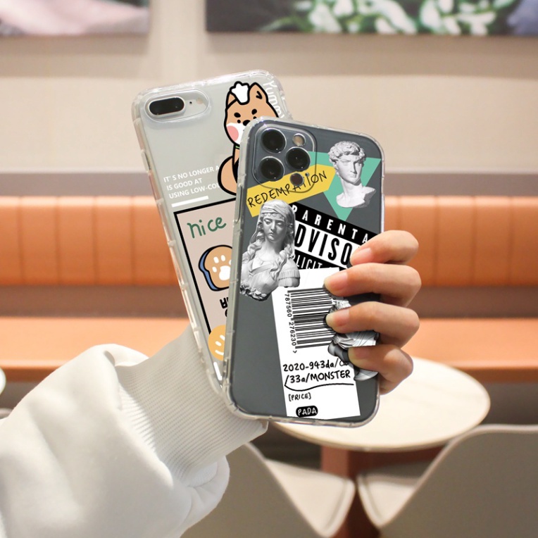 Ốp lưng iphone 6, 6s plus, 7 8 Plus, X, XS, XR, XSMAX, 11, 12, 13 PROMAX TRONG SUỐT TRỪU TƯỢNG 2061 PKVN