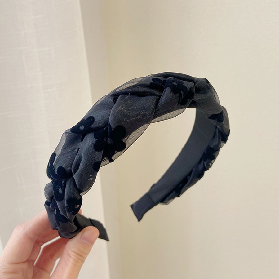 Băng Đô Phối Ren Lưới Họa Tiết Hoa Xinh Xắn Dành Cho Nữ