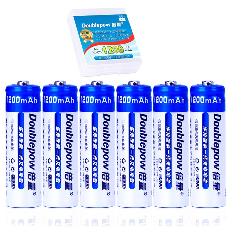 [Mã ELFLASH3 hoàn 10K xu đơn 20K] Pin Sạc AA x4 1200mAh Doublepow Bộ 4 Pin (Hàng Chính Hãng)