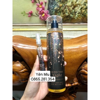Body mist chai chiết 10ml mùi into the night, lưu hương 5-7h
